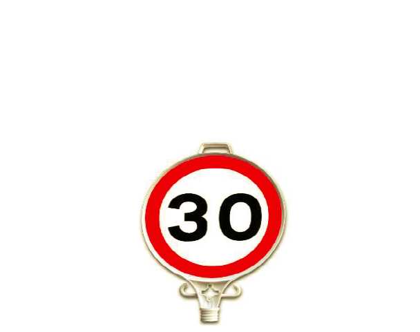 UT 2907 30 Km Hız Uyarı Levhası